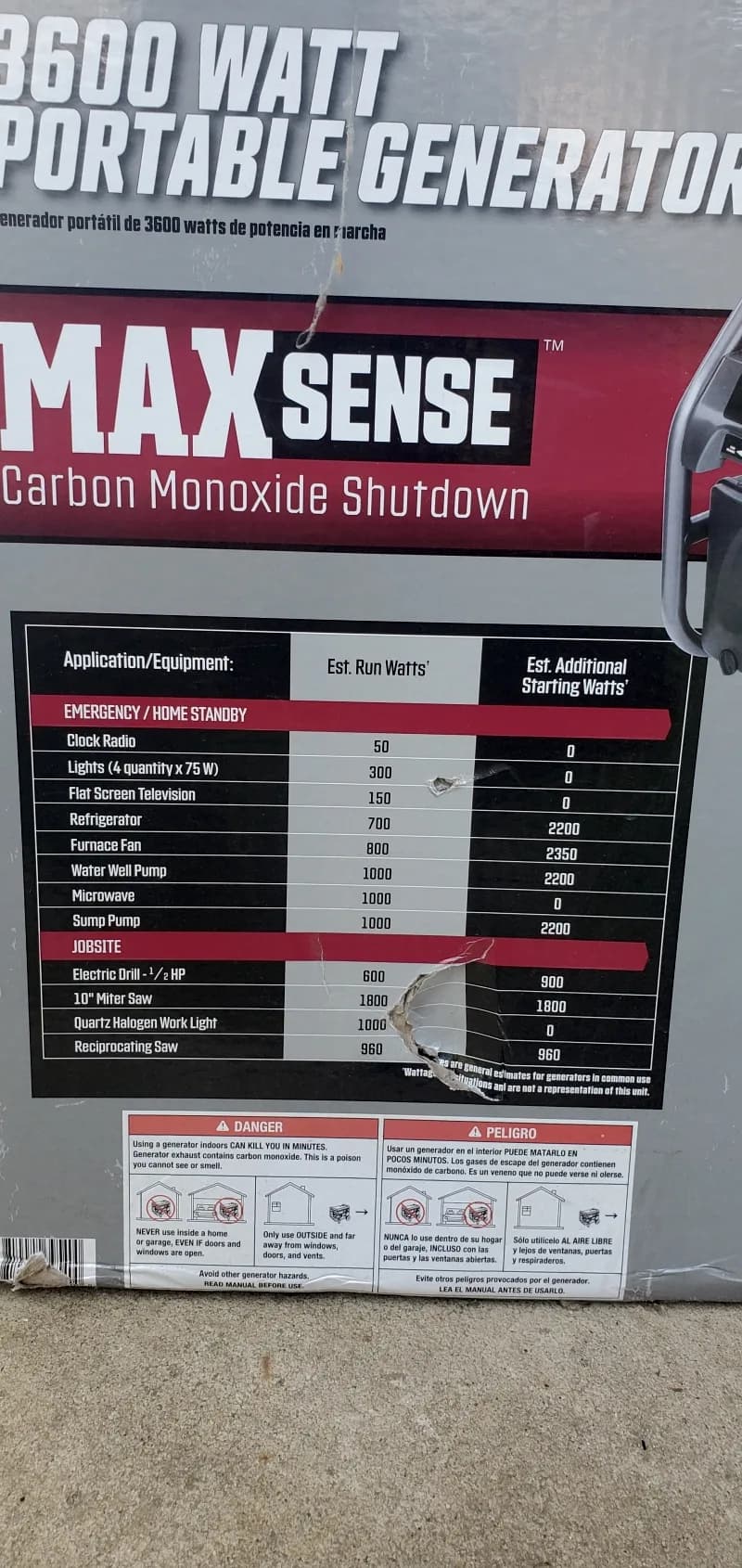 Black Max portable generator — photo 8 of 8