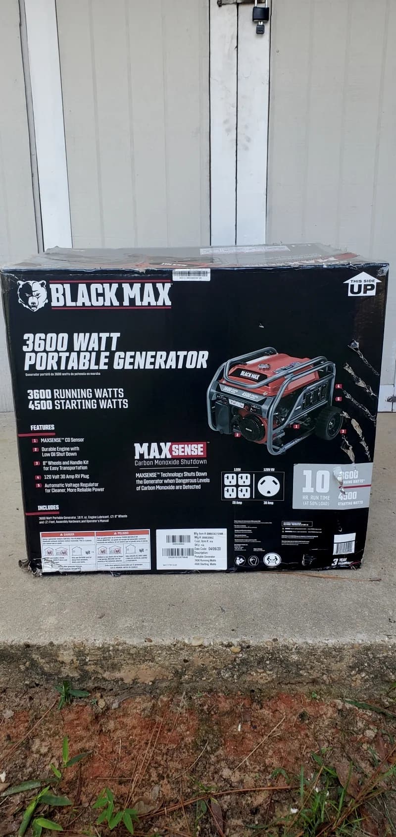 Black Max portable generator — photo 7 of 8
