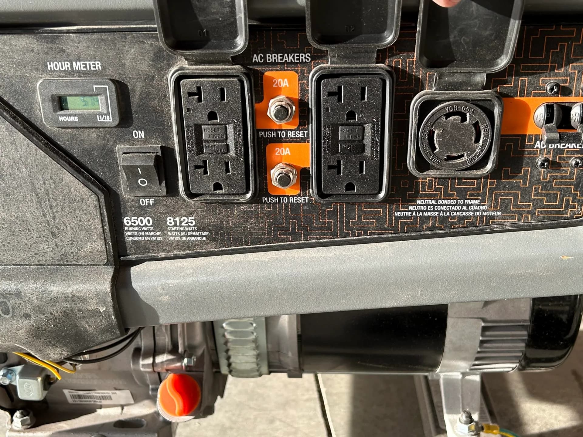 6500 W Generator — photo 3 of 3