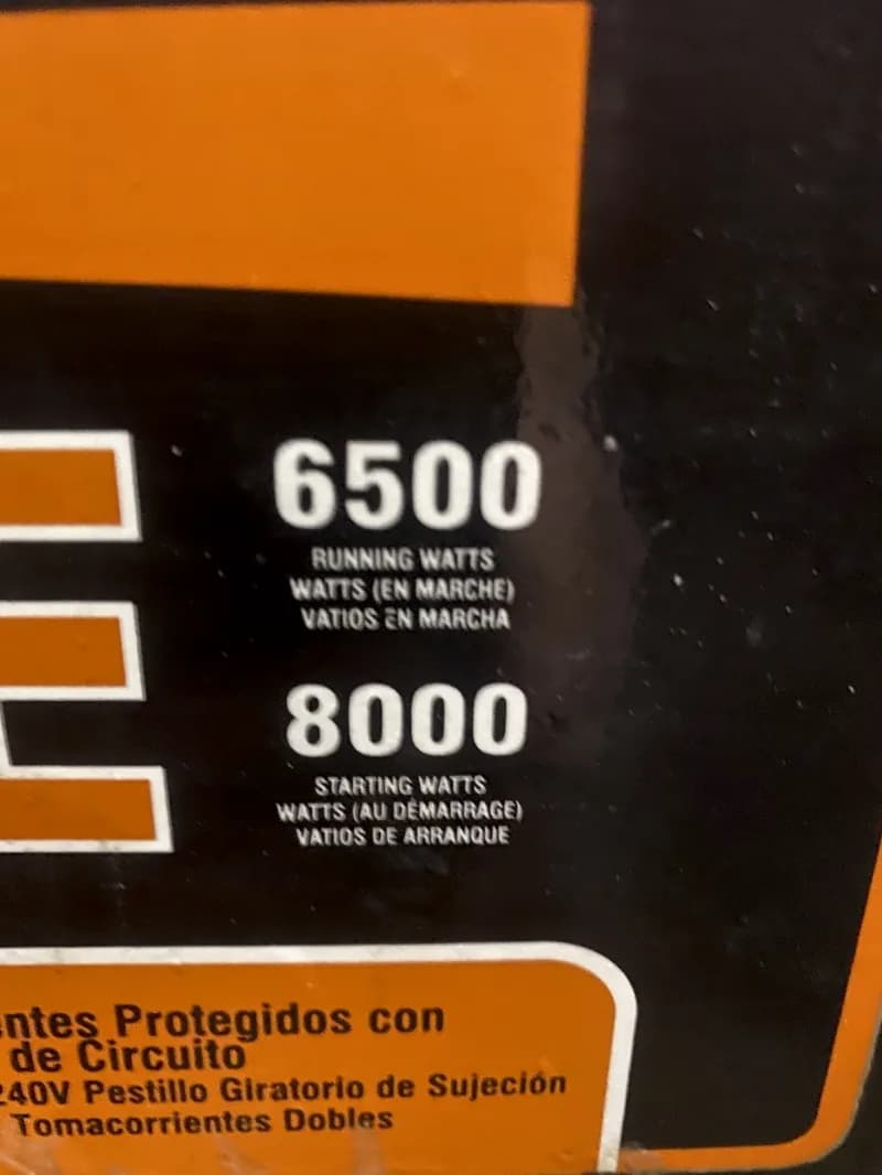 6500 Watt Generator — photo 3 of 3