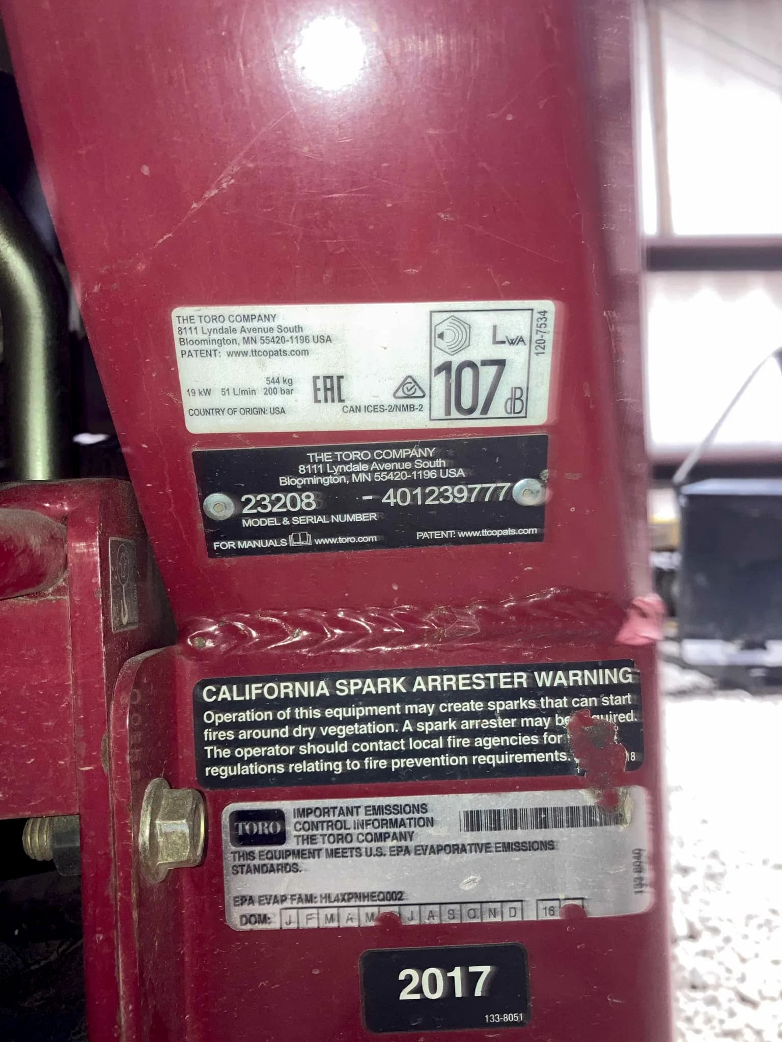 Toro STX26 Stump Grinder — photo 2 of 2