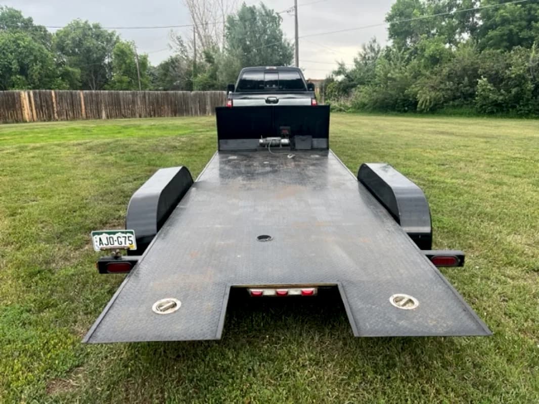 17ft Car Hauler Roll Back Trailer Open Deck — photo 2 of 5