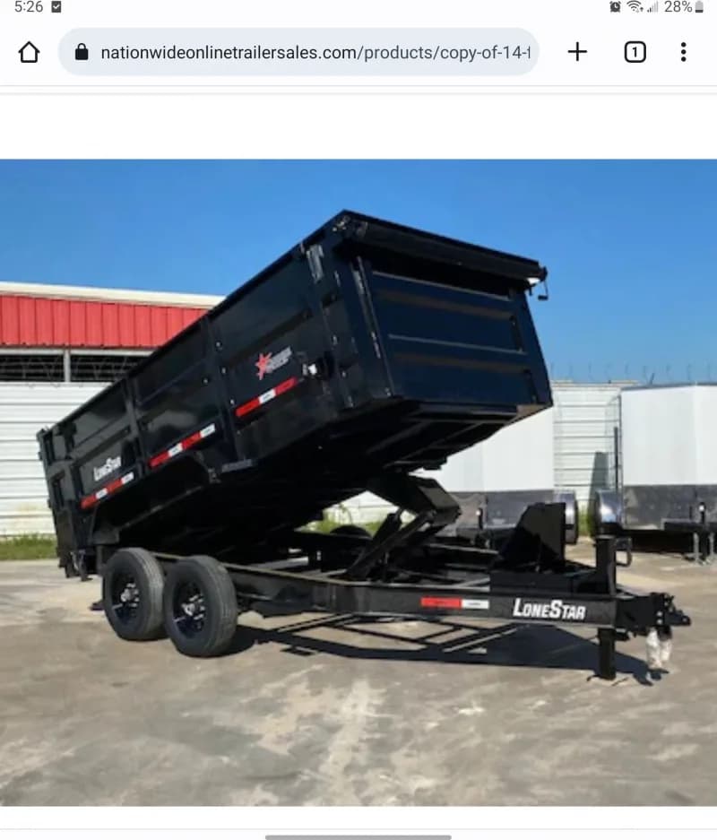 16FT MIDSOTA DUMP TRAILER 14K — photo 2 of 3