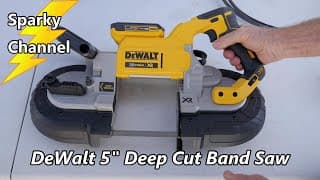 DeWalt 20V Max DCS374P2 Deep Cut Band Saw Review and Demonstration