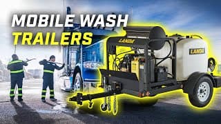 Powerful On-Demand Custom Mobile Industrial Landa Hot or Cold Water Pressure Washer Trailers