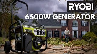 RYOBI 6500W Portable Generator with CO Detect