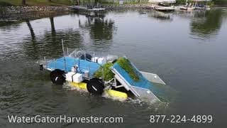 WaterGator | Remote Controlled Aquatic Weed Harvester Cutter, Skimmer, Collector