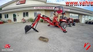 Massey Ferguson GC1720 TLB Sub Compact Tractor  Backhoe Operation