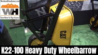 K22-100 Heavy Duty Professional Wheelbarrow for Jobsite and DIY Tasks | Weekend Handyman #CatTools