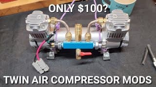 $100 Twin Offroad Air Compressor MODS &amp; Upgrades!