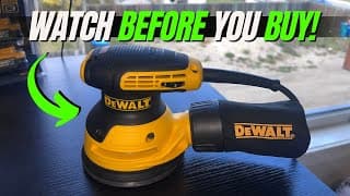 FULL REVIEW of Dewalt Orbital sander (DWE6421K)