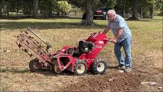 2005 BARRETO 1324-D RUBBER TIRE TRENCHER 4101