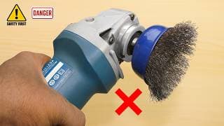 New to Angle Grinders ? Don’t Make This Wire Brush Mistake !