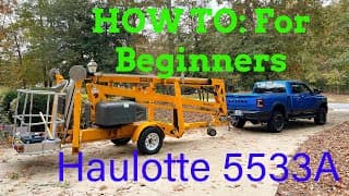 How to operate a boom lift: Haulotte 5533A