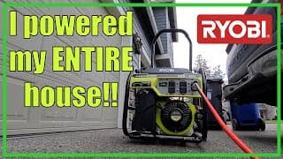 RYOBI 6500 Watt Generator | Can it power my WHOLE house? | 2022/001