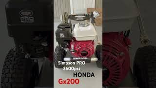 Simpson Pro Pressure Washer 3600PSI  GX200 Honda #pressurewashingservices #pressurewasher #GX200