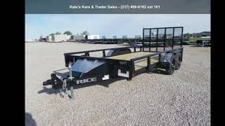 2021 Rice Trailers Utility Trailer 82X16&#39; Pipe Top Utilit...