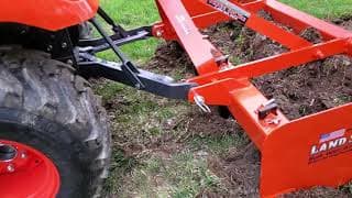 Kubota BX2380 First Time Using Box Blade and Massey GC1723 Planting a Tree