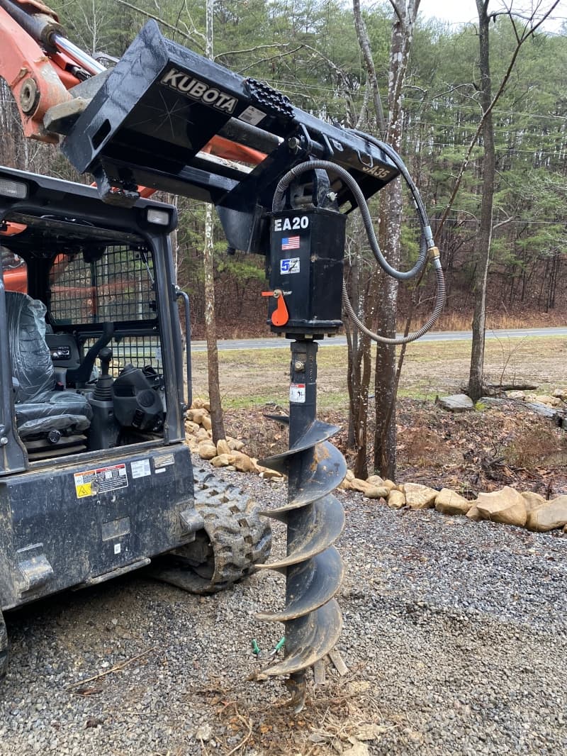 Auger Skid Steer Quick Attachment 12”