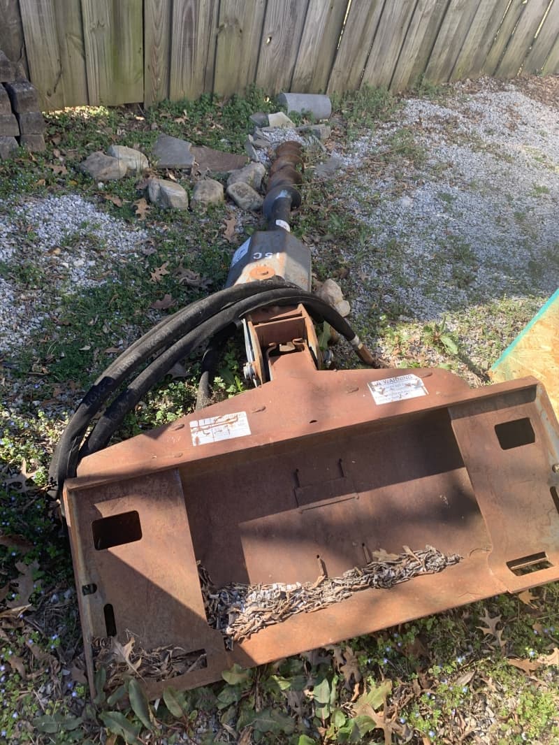 Auger attachment for skid steer