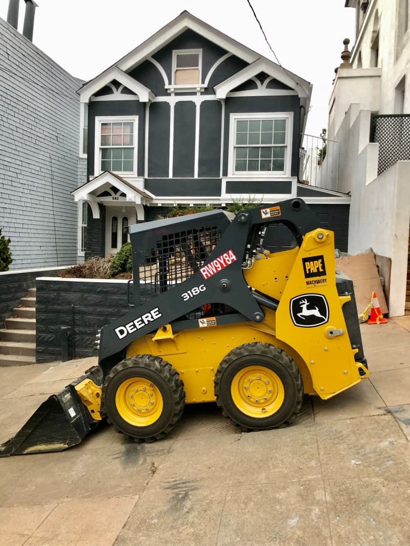 John Deere 318G SKID STEER with 66” tooth bucket