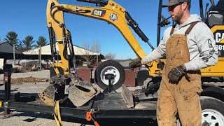 How to Load and Secure a Mini Excavator onto an Equipment Trailer