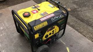 How to operate a Champion Dual Fuel Generator