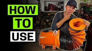 Easy setup! Vevor blower fan DEMO & REVIEW